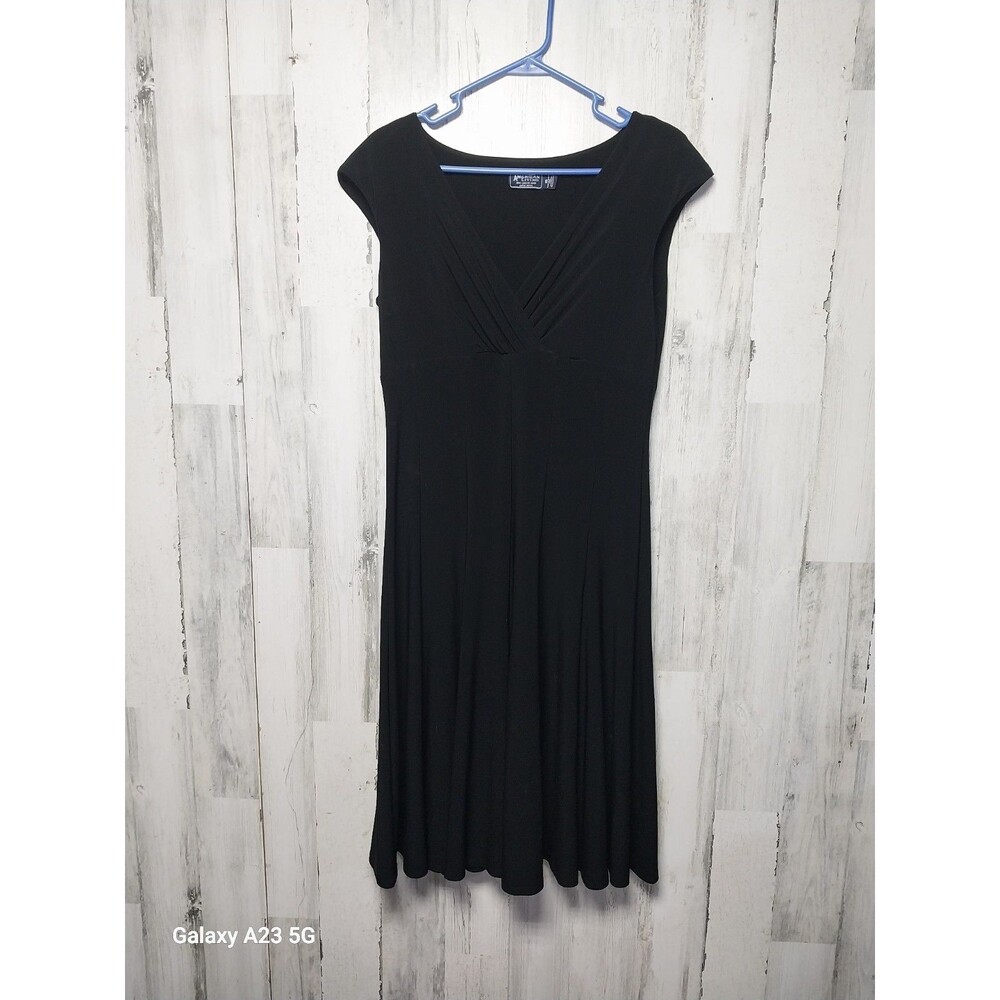 American Living Women's Black Sleeveless Dress V-Neck Size 10